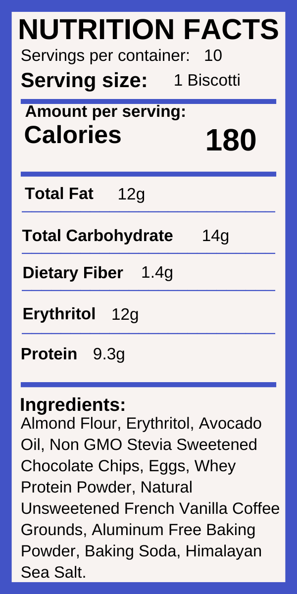 French Vanilla Coffee Chip Biscotti