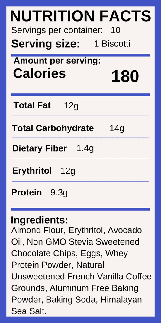 French Vanilla Coffee Chip Biscotti