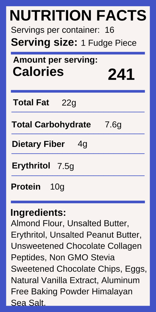 Choc-Keto Fudge Blondies
