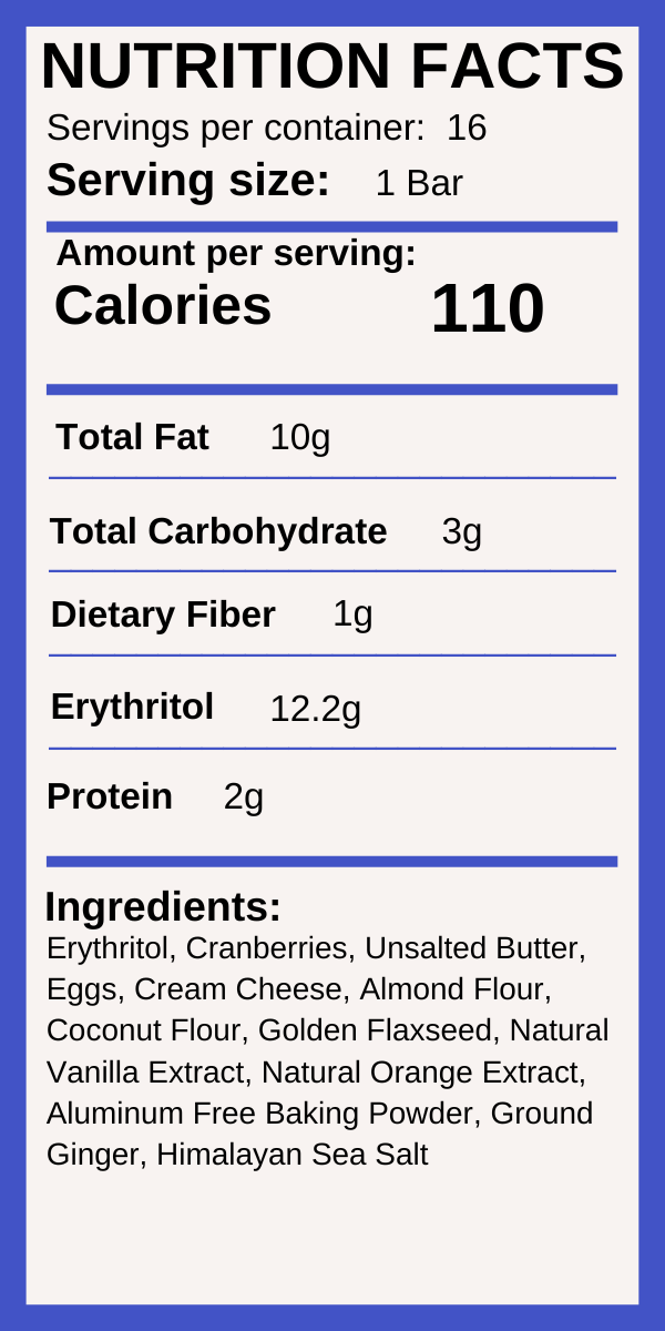 Cranberry Bliss Bars
