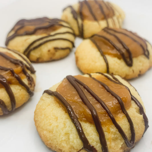 Caramel Tiger Thumbprint Kookies